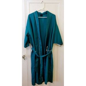 Vintage Studio 5 Robe Collection Mens Womens OSFA Green Belted Bathrobe Made USA